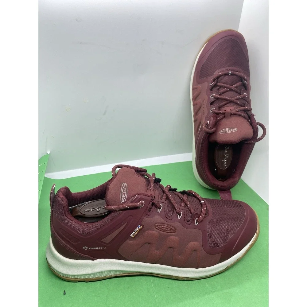 KEEN Explore WP Tawny Port/Satellite Hiking Outdoor Trail Shoes Womens Sz 9.5